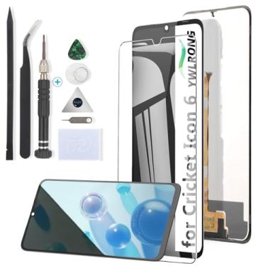 Imagem de YWLRONG Substituição de tela para Cricket Icon 6 para Cricket Outlast 5G 2024 Display Touch Screen Digitalizador Substituição com ferramentas (preto)
