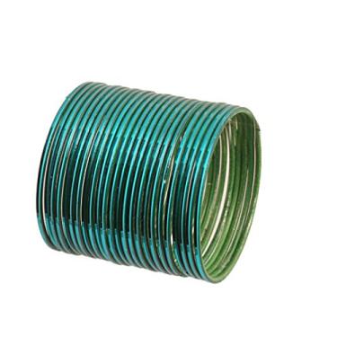 Imagem de Conjunto de 24 pulseiras de metal para mulheres da Touchstone, coleção colorida, moderna, bonita e atraente, com design de bollywood, cor fina, para mulheres.