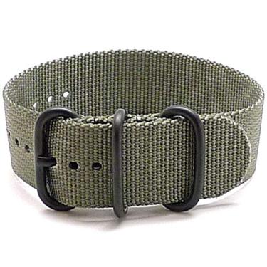 Imagem de Da Luca Pulseira de relógio militar de nylon balístico (fivela PVD) de 18 mm, 20 mm, 22 mm, 24 mm, 26 mm, Cinza, 22 mm, alça, militar