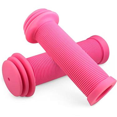 Imagem de Marque Pegas para guidão de bicicleta infantil mini - Pegas de bicicleta com extremidades de barra grandes para proteção extra contra colisões para scooter, alças de substituição de bicicleta de