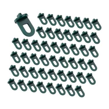 Imagem de IEUDNS 50pcs cabides de planta cabides de estufa leves fáceis de usar acessórios de jardim ganchos de estufa multiuso clipes