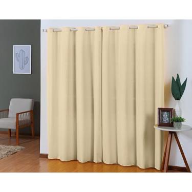 Imagem de Cortina Tecido Oxford 3,00 x 2,50 Sala Quarto Janela para Varão - J H 