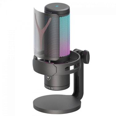 Imagem de Microfone Gamer Redragon Fenris, RGB, Condensador, Com Shock Mount, Preto