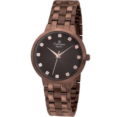 Imagem de Relógio Champion Feminino Analógico Marrom Cn24084r
