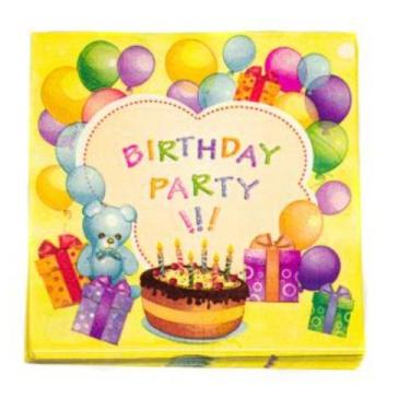 Imagem de Guardanapo Happy Birthday - Briwax