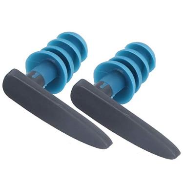 Imagem de 2 tampões de ouvido para mergulho elástico, macio e à prova d'água, tampões de ouvido profissionais para natação, equipamentos de mergulho para dobras auriculares confortáveis e eficazes ou apenas