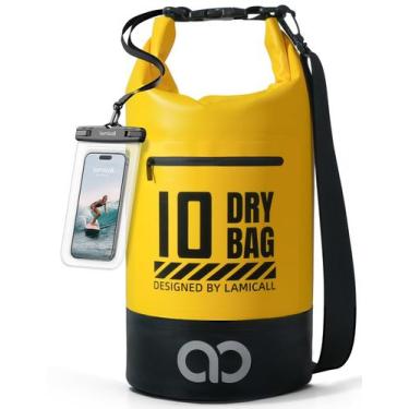 Imagem de Mochila impermeável Lamicall Dry Bag 10L/20L com capa de telefone