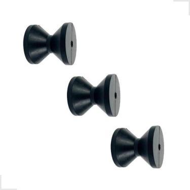 Imagem de Kit 3 roletes p/ carreta de reboque barco lancha (8cmx8cm) - VABADUS