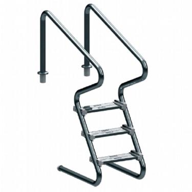 Imagem de Escada para Piscina com 3 Degraus Duplos em Aço Inox Confort 2" - Sodramar