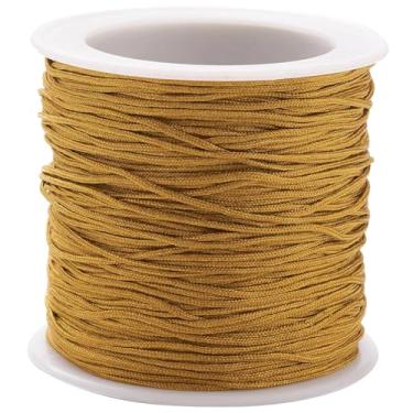 Imagem de PH PandaHall Corda de Nylon Camelo de 1,5 Mm 100 Jardas para Pulseiras Cordão Cego Trançado para Sombra de Elevação Corda de Substituição de Carrilhão de Vento Kumihimo Linha de Macrame para Reparo De