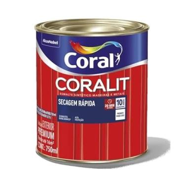 Imagem de Tinta Esmalte Brilhante Cinza Escuro Sec Rap 0,75L Coral