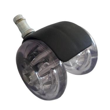 Imagem de Rodizio Para Cadeira De Escritório Cromado Roda Gel S91 A - Movifacil