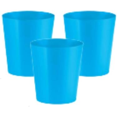 Imagem de Copinho de Doce Neon 25ml Acrílico Brilha na Luz Negra 10 Unid (Azul, Pequeno)