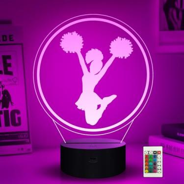 Imagem de Ammonite Luz noturna 3D para exercício feminino (esquadrão de torcida colorida)