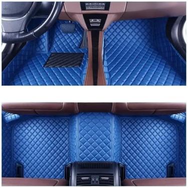 Imagem de Tapetes automotivos compatíveis com Jaguar XJ L (cinco lugares) 2010 2011 2012 2013 2014 2015 2016 2017 2018 Almofadas personalizadas para os pés do automóvel(Style B)