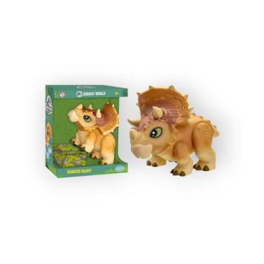 Imagem de Boneco Dinossauro Jurassic World Triceratops Dinos Baby Pupee
