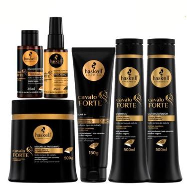 Imagem de Haskell Cavalo Forte Kit Completo C/6 Produtos 500ml