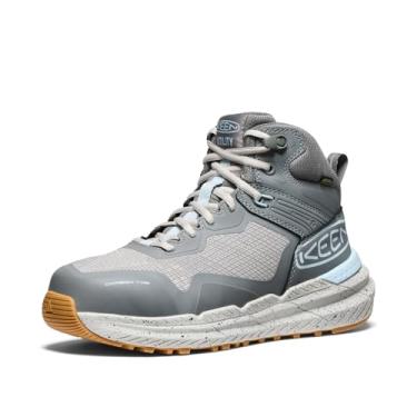 Imagem de KEEN Utility Bota feminina Synchro impermeável (bico de fibra de carbono), Aço cinza/chiclete, 39