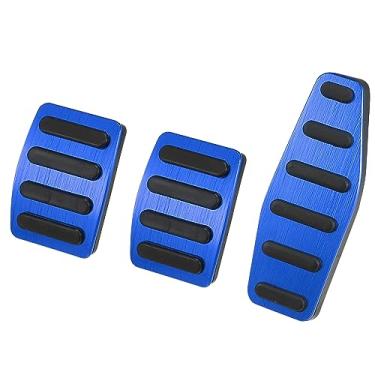 Imagem de X AUTOHAUX 1 conjunto de capa de pedal de embreagem de transmissão manual para pedal de freio capa de pedal acelerador a gás para Suzuki Jimny JB64W Sierra JB74W azul