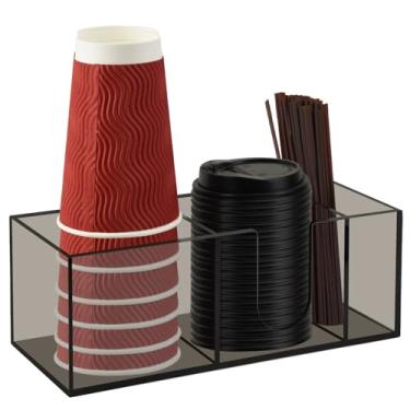 Imagem de Beitiny Suporte de xícara de café para bancada, acessórios e organizador de café de acrílico, organizador de estação de café, decoração de mesa de fazenda