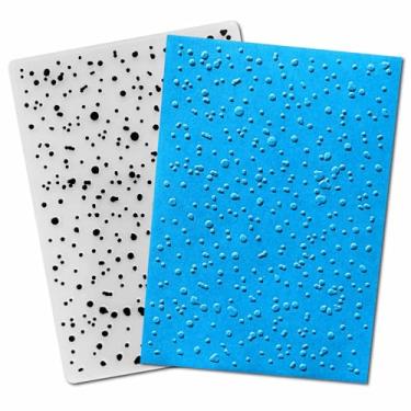 Imagem de Arbuya Pastas de plástico em relevo para fazer cartões, textura de neve, pasta de gravação para scrapbooking, papel, artesanato, decoração de casa