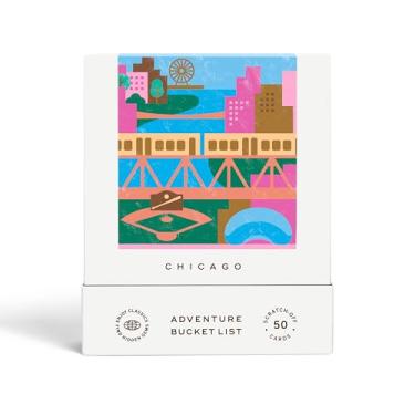 Imagem de Reach International Outfitters Chicago Adventure Bucket List: 50 Scratch-Off Cards for Outdoor Activities, Tourist Attractions, and Road Trips - Perfect Travel Gift and Guide for Exploring Chicago