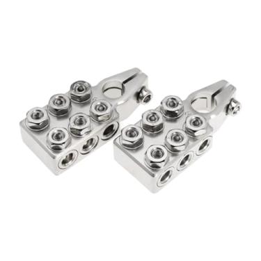 Imagem de predolo Adaptador de terminal de bateria de 2 peças, braçadeira de terminal de bateria, substituição de calibre 20AWG, amplificador de som, conector para