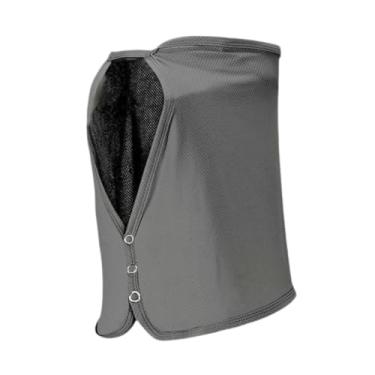 Imagem de YIJU Proteção solar para o pescoço, protetor leve para o rosto, cobertura para jardinagem, viagens, acampamento e pesca, Cinza