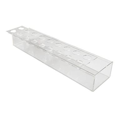 Imagem de IEUDNS Vaso Retangular de Acrílico Claro, Suporte para Flores, Item Decorativo para Mesa, 45cm x 10cm x 6,5cm