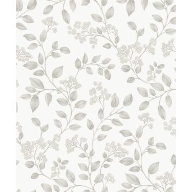 Imagem de Papel de Parede Icon Folhagem Cinza IC3006