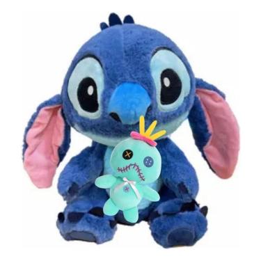 Imagem de Pelúcia Lilo Stitch Com Boneca Xepa Scrump 30Cm Antialérgico