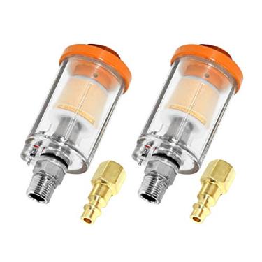 Imagem de Filtro separador de óleo de água Beduan, 1,27 cm NPT macho e fêmea, filtro de pistola de pulverização, ajuste compressor de linha de arbeduan laranja 1kl-04242-BAR