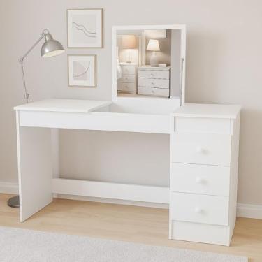 Imagem de Penteadeira Escrivaninha Com Colmeia E Espelho Decorativa