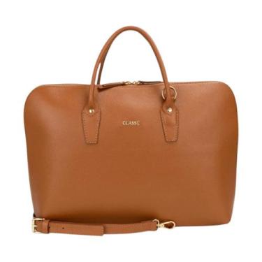 Imagem de Pasta Executiva Feminina Classe Couro Notebook, Nocciola