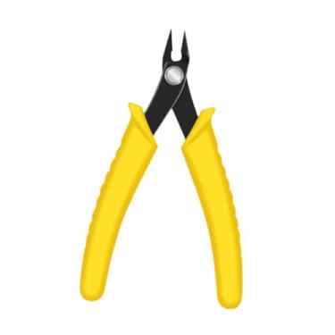 Imagem de WeiLaiKeQi Cortador de arame, empilhador de metal, ferramenta de corte profissional multifuncional de precisão, tesoura de arame para projetos de artesanato e, Alça Amarela