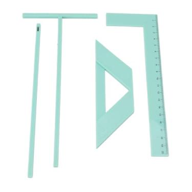 Imagem de Fockety Ferramenta de Recortes Fácil de Encadernação de Livros para Iniciantes, 4pcs Kit Completo de Régua de Candidatura de Livros, Ferramentas de Encadernação de Books de Acrílico