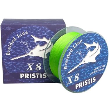 Imagem de Pristis Linha de pesca trançada X8, linha de trança super forte de 8 fios para profissionais, resistente à abrasão de grau profissional e equipamento durável de zero elasticidade para água salgada e