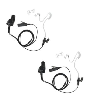Imagem de Sarcia Fone de ouvido de tubo acústico Covert com microfone PTT compatível com Motorola XTS2500 XTS5000 XTS3000 XTS1500 HT1000 MTS2000 XTS5000R Kit de vigilância para rádios bidirecionais, 2 peças
