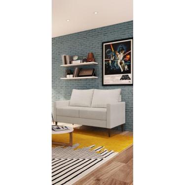 Imagem de Sofá 2 Br 0,8 2 Ass 0,55 Fideris 2 Lugares. Bipartido Off White