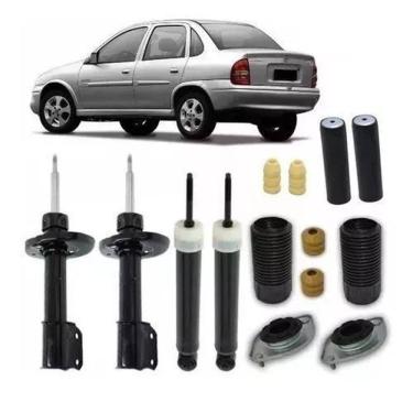 Imagem de 4 Amortecedor+ 4 Kit Suspensão Corsa Classic 2002