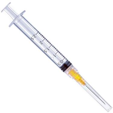 Imagem de Seringa de plástico Kreireta 2.5ml/CC Luer Lock com agulha 25Ga x100