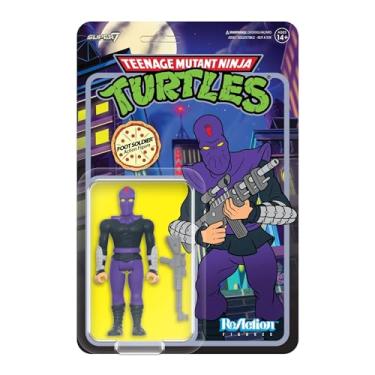 Imagem de Super7 Foot Soldier (Cartoon) TMNT Teenage Mutant Ninja Turtles Reaction Action Figure