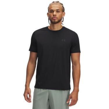 Imagem de Camiseta de Corrida Under Armour Launch Elite Masculina, Preto, GG