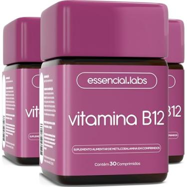 Imagem de 03 POTES DA VITAMINA B12 METILCOBALAMINA - FÓRMULA AVANÇADA COM MÁXIMA ABSORÇÃO E PUREZA - 90 DOSES