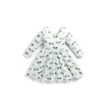 Imagem de MONICA + ANDY Vestido Let's Dance de manga comprida para bebês meninas, Morcegos assustadores, 6-9 Meses