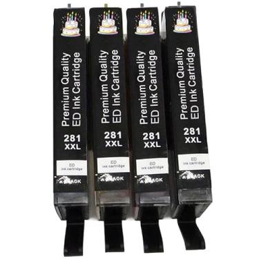 Imagem de BJ-INK 280 281 peças de cartucho de tinta, substituição para impressora C A N O N, compatível com impressora Pixma TR8520 TR7520 TS6120 TS6220 TS6320 TS6300 TS6200 TS9521C (BJ-2814BK)