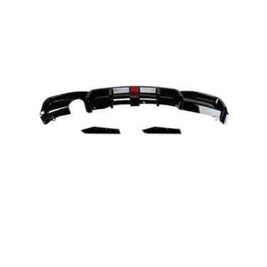 Imagem de Aerofólio difusor para para-choque traseiro de carro com luz de freio compatível com BMW F30 MT MP 325i 330i 2013-2019(1 Side single Output)