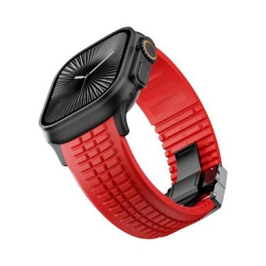 Imagem de Pulseira De Borracha De 46mm 45mm 44mm 42mm Para Apple Watch Ultra 2 1