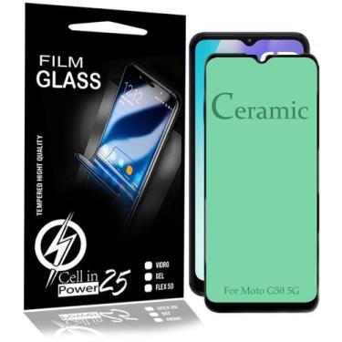 Imagem de 2 Películas Cerâmica Flexível 9d Grossa compativel Moto G50 5G XT2149 