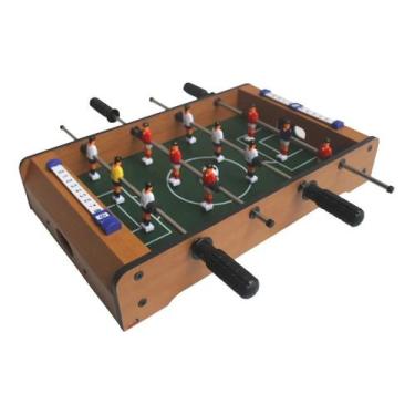 Imagem de Mini Mesa Pebolim Portátil 51x30 Importway Com 2 Bolinhas